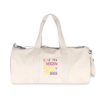 Confetti in the heart Helau in the soul - Recycled Canvas Sports Bag by Stanley/Stella - natural - Front