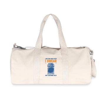 Just One More Pack I Swear Trading Card Booster - Recycled Canvas Sports Bag by Stanley/Stella - natural - Front