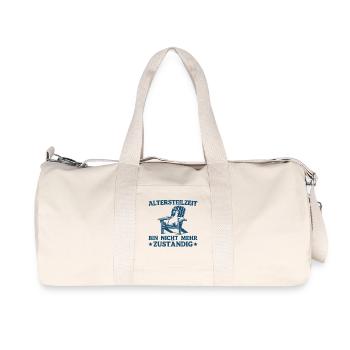 Altersteilzeit Geschenk Gans Nicht Mehr Zuständig - Recycelte Canvas-Sporttasche von Stanley/Stella - Naturweiß - Vorne