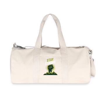 Reste fort - Puissance du design des montagnes Faust - Sac de sport en toile recyclée Stanley/Stella - blanc naturel - Devant