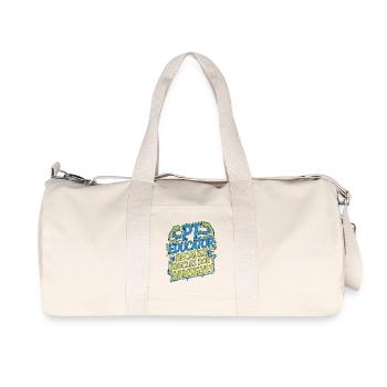 PT Educator Because Muscles Don't Movement Therapy - Recycled Canvas Sports Bag by Stanley/Stella - natural - Front