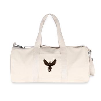 Dark brown rose phoenix - Recycled Canvas Sports Bag by Stanley/Stella - natural - Front