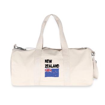 Drapeau néo-zélandais néo-zélandais - Sac de sport en toile recyclée Stanley/Stella - blanc naturel - Devant