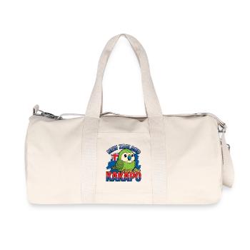 Save The Kakapo Bird New Zealand - Recycled Canvas Sports Bag by Stanley/Stella - natural - Front