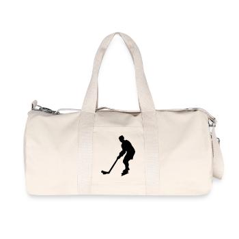 Eishockey Player - Recycelte Canvas-Sporttasche von Stanley/Stella - Naturweiß - Vorne