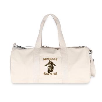 Moto Vieil Homme Motard - Sac de sport en toile recyclée Stanley/Stella - blanc naturel - Devant