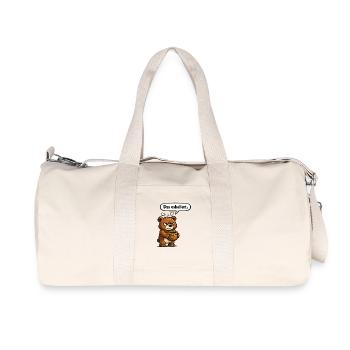 The Escalated Bear Honey Humor Gift - Recycled Canvas Sports Bag by Stanley/Stella - natural - Front