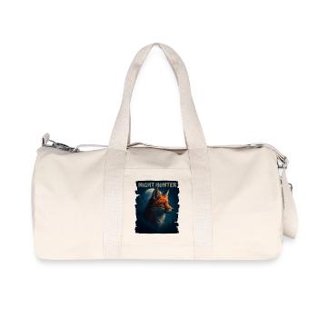 Fox in the Night Forest - Recycled Canvas Sports Bag by Stanley/Stella - natural - Front