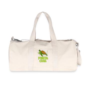 Illustration de Punta Cana-Tortues de mer - Sac de sport en toile recyclée Stanley/Stella - blanc naturel - Devant