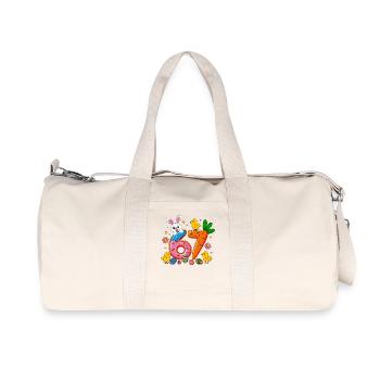 67 Six Sept Mignons Lapins Jour de Pâques - Sac de sport en toile recyclée Stanley/Stella - blanc naturel - Devant