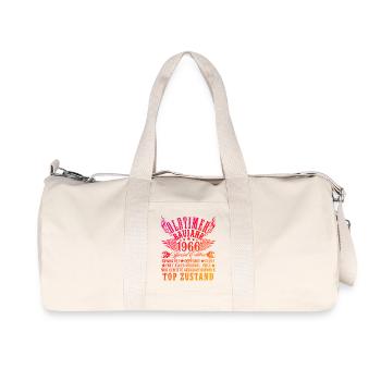 60th Birthday 60 Years Decoration 1965 Gift Funny - Recycled Canvas Sports Bag by Stanley/Stella - natural - Front