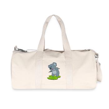 Koala Billiard Cue Sport - Recycled Canvas Sports Bag by Stanley/Stella - natural - Front