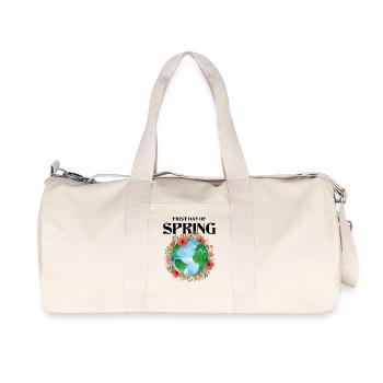 Erster Tag der Frühlingstagundnachtgleiche Frohes Ostern Ostara - Recycelte Canvas-Sporttasche von Stanley/Stella - Naturweiß - Vorne