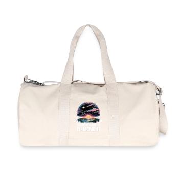 Talk to me about the firmament - Recycled Canvas Sports Bag by Stanley/Stella - natural - Front