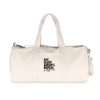 Mange. Dors. Airsoft. Répétez. - Sac de sport en toile recyclée Stanley/Stella - blanc naturel - Devant