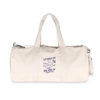 Sauerteigbrot Backen Wir kneten sie Du brauchst sie - Recycelte Canvas-Sporttasche von Stanley/Stella - Naturweiß - Vorne