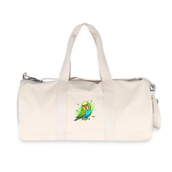 Explosion de couleurs de perruche néon - Sac de sport en toile recyclée Stanley/Stella - blanc naturel - Devant