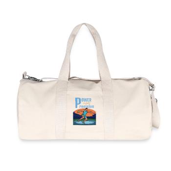 La puissance rencontre la précision – lancer de disque - Sac de sport en toile recyclée Stanley/Stella - blanc naturel - Devant