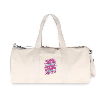 Thérapeute de la main parce que le sorcier des doigts est intervenant en santé - Sac de sport en toile recyclée Stanley/Stella - blanc naturel - Devant