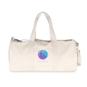 Wassermann Tierkreiszeichen Horoskop Sternzeichen - Recycelte Canvas-Sporttasche von Stanley/Stella - Naturweiß - Vorne