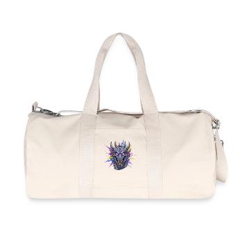 Tête de dragon néon avec éclaboussures de peinture - Sac de sport en toile recyclée Stanley/Stella - blanc naturel - Devant