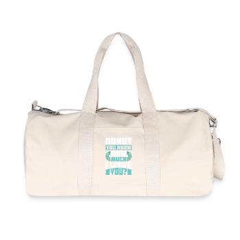 Donut fast food - Recycled Canvas Sports Bag by Stanley/Stella - natural - Front