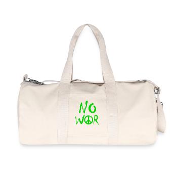 PAS DE GUERRE – Déclaration pour la paix contre la guerre - Sac de sport en toile recyclée Stanley/Stella - blanc naturel - Devant