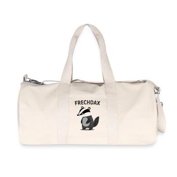 Frechdax Lustiger Dachs Wortspiel - Recycelte Canvas-Sporttasche von Stanley/Stella - Naturweiß - Vorne