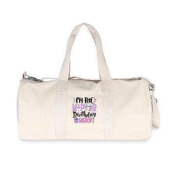 I'm The K Pop Birthday Sister - Recycelte Canvas-Sporttasche von Stanley/Stella - Naturweiß - Vorne