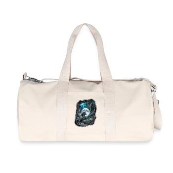 Two Wild Horses with Moon Wildlife Designs - Recycled Canvas Sports Bag by Stanley/Stella - natural - Front