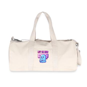 Laissé sur Lire Humeur Fantôme - Sac de sport en toile recyclée Stanley/Stella - blanc naturel - Devant
