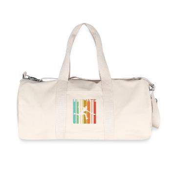 Ultimativer Regenbogen-Akrobat - Recycelte Canvas-Sporttasche von Stanley/Stella - Naturweiß - Vorne