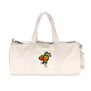 Basketball Schildkröte - Recycelte Canvas-Sporttasche von Stanley/Stella - Naturweiß - Vorne
