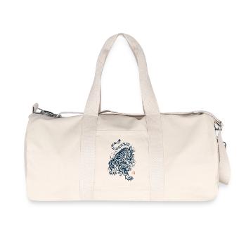 Tiger, Japanische Ästhetik - Recycelte Canvas-Sporttasche von Stanley/Stella - Naturweiß - Vorne