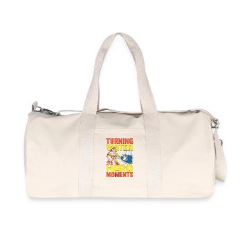 Fire Engineer Turning Water Into Hero Firefighting - Recycled Canvas Sports Bag by Stanley/Stella - natural - Front