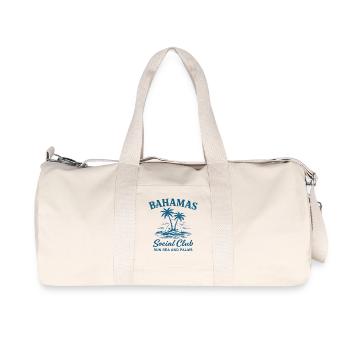 Bahamas Social Club Sun Sea And Palms - Recycled Canvas Sports Bag by Stanley/Stella - natural - Front