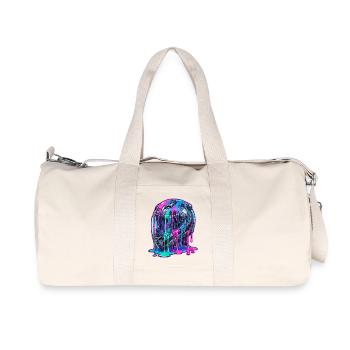 Abstract helmet with color flow - Recycled Canvas Sports Bag by Stanley/Stella - natural - Front