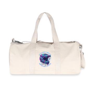 Motocross Forever Helmet Graphic - Recycled Canvas Sports Bag by Stanley/Stella - natural - Front