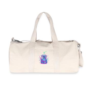 Neon-Swirler Becher Splash - Recycelte Canvas-Sporttasche von Stanley/Stella - Naturweiß - Vorne