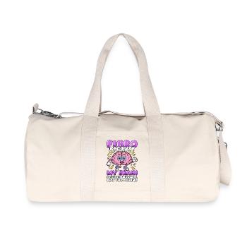 Fibromyalgia Awareness Fibro Normal Was Too Boring - Recycled Canvas Sports Bag by Stanley/Stella - natural - Front