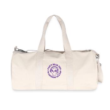 K-Pop Cat Music Headphones Kawaii - Recycled Canvas Sports Bag by Stanley/Stella - natural - Front