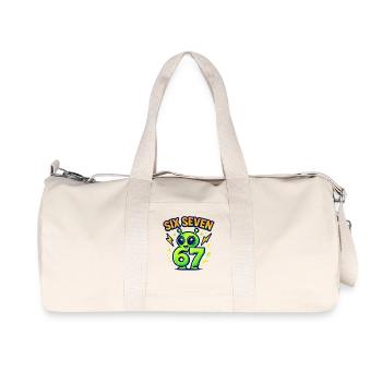 Six Seven 67 Italien Cerveau Humour Extraterrestre Drôle - Sac de sport en toile recyclée Stanley/Stella - blanc naturel - Devant