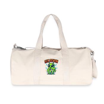 Six Seven 67 Italien Cerveau Humour Extraterrestre Drôle - Sac de sport en toile recyclée Stanley/Stella - blanc naturel - Devant