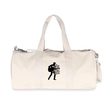 Gitarre - Musiker berührt die Seele Gitarrist - Recycelte Canvas-Sporttasche von Stanley/Stella - Naturweiß - Vorne
