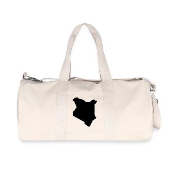 Kenya map - Recycled Canvas Sports Bag by Stanley/Stella - natural - Front