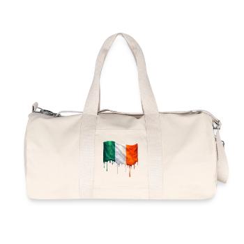 Irish flag colorful color - Recycled Canvas Sports Bag by Stanley/Stella - natural - Front