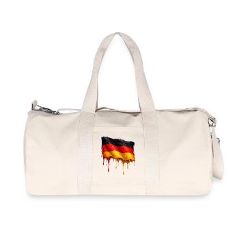 German Flag Colorful Color - Recycled Canvas Sports Bag by Stanley/Stella - natural - Front