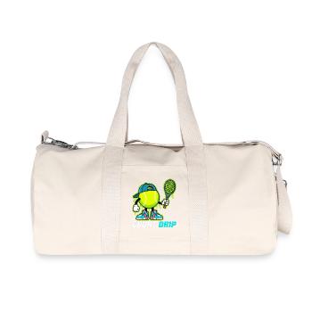 Dessin animé sur Court Tennis - Sac de sport en toile recyclée Stanley/Stella - blanc naturel - Devant