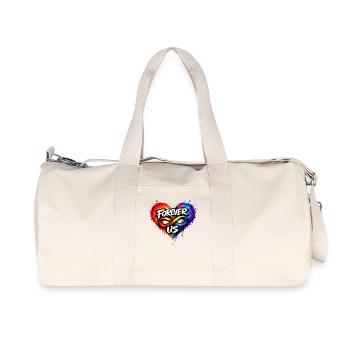 Pour toujours Nous, Amour Infini pour les Amoureux - Sac de sport en toile recyclée Stanley/Stella - blanc naturel - Devant