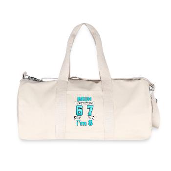 8. Geburtstagsjungen-Outfit Ich bin 8 Jahre alt Sechs Sieben - Recycelte Canvas-Sporttasche von Stanley/Stella - Naturweiß - Vorne